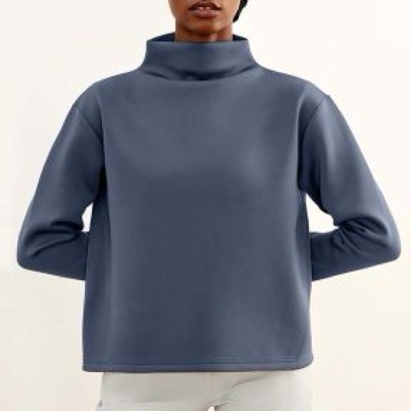 ADAY Like A Boss Sweatshirt, ‘Mineral’ blue, size XS - Picture 1 of 10